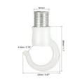 thumbnail image 2 of Uxcell Alloy Ceiling Hook 22mmx28mm for Ceiling Pendant Light Plate White, 2 of 5