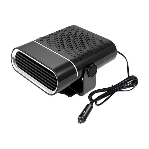 harper Chauffage de Voiture Dégivreur de Tableau de Bord de Voiture Chauffage d'Appoint Électrique Portable Pare-Brise Anti-Buée 24 V Noir