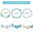 thumbnail image 2 of 5 Pcs Beach Starfish Bracelet Turquoise Bracelet Shell Beaded Turquoise Starfish Beaded Bracelet Jewelry Accessories, 2 of 6