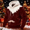 thumbnail image 2 of Long Sleeve Shirts for Men, Ugly Men Christmas Sweater Men Fuzzy Flannel Sherpa Lined Sweatshirts 2026 Xmas Holiday Tops Pullover, 2 of 5