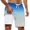 Sky Blue, variant on XFeng Men's 2 in 1 Swim Trunks, Print Board Shorts with Compression Liner, Quick Dry Beach Swim Shorts with Pockets
