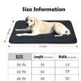 thumbnail image 2 of Dog Bed Soft Dog Crate Pad Mat for Medium/Large Dogs 36 in Non-Slip Bottom Washable Dog Sleeping Mattress Pet Beds Cat Bed Kennel Pad, Dark Gray, 2 of 6
