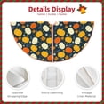 thumbnail image 3 of Rateoe Autumn Pumpkin Maple Leaf Plants Pattern Christmas Tree Skirt with Ties, Christmas Tree Decorations, Farmhouse Christmas Decor Xmas Holiday Decorations-48", 3 of 6