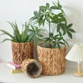 thumbnail image 4 of WIFKLSIIPG Water Hyacinth Woven Storage Planter Pot Balcony Handmade Flower, 4 of 6
