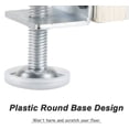 thumbnail image 4 of Paquete de 4 niveladores de soporte en U ajustables, patas niveladoras de patas de muebles con rosca M10 de alta resistencia con soporte de zócalo en forma de U, 4 of 4