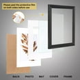 thumbnail image 3 of FungYuan 2PACK 11x14 Wood Picture Frame , Display Photo 11x14 Matted to 8x10 Wall Frame, Black, 3 of 8