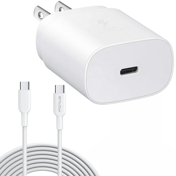 PD Type-C 25W Fast Home Charger 6ft USB-C Cable Power Travel Wall ...