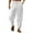 White, variant on Afdoent Casual Pants For Men Fashion Casual Solid Color Breathable Pocket Elastic Pants Relaxed Fit