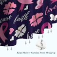 thumbnail image 6 of Pink Breast Cancer and Pioneer Flower Shower Curtain 36"x72" ,Bathroom Decorative Shower Curtains Set with 12 Hooks,Modern Waterproof Washable Shower Curtain, 6 of 6