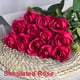 thumbnail image 5 of Rosas artificiales de seda | 10 rosas artificiales realistas para bodas y decoración del hogar | Ramo de tela para jarrones, fiestas y San Valentín, 5 of 6