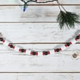 thumbnail image 3 of Ornativity Holiday Marshmallow Candy Garland Rustic Christmas Wooden Garland Tree Decorations White, 3 of 7