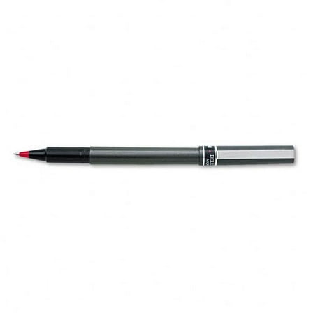 uni-ball : Deluxe Stick Roller Ball Pen, Red Ink, Micro Fine, 0.50 mm -:- Sold as 2 Packs of - 1 - / - Total of 2 Each
