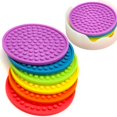 thumbnail image 1 of ENKORE s Novelty Set In 6 Rainbow Colors With Translucent Holder - Kids Favorite, Weather Proof Outdoor Tabletop Protection For Table Made of Wood, Granite, Glass, Soapstone, Sandstone, Marble, 1 of 7