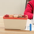 thumbnail image 6 of Double Layer Plant Pot Self Watering Plant Pot Rectangle Double Layer Indoor Flower Herb Succulent Planter Box, 6 of 11