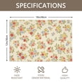 thumbnail image 3 of Placemat, Pioneer Flower Floral Print Pattern Place Mats Table Mat Set Of 2, PVC Washable Placemats for Party Kitchen Dining Decoration, 18x12 Inch, Fade Resistant, 3 of 6