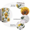 thumbnail image 5 of Farmhouse Sunflowers Shower Curtains for Bathroom Waterproof Fabric Bath Curtains Decor Bath Tub Curtain Botanical Floral Wooden Grain Decorative Shower Curtain Sets with 12 Hooks, 72x72 Inch, 5 of 6