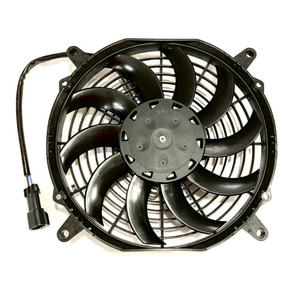SPAL 30100628B Trans / Air 2160116 10'' Puller Fan 12 VOLT High Performance Curved Blades 802 cfm w 8 mounting brackets VA11A-AP7/C/T-57A
