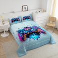 thumbnail image 4 of Erosebridal Video Gaming Bedding Sets Full with Comforter,Gradient Duvet Insert,Gamepads Decor,Reversible,3pcs, 4 of 7
