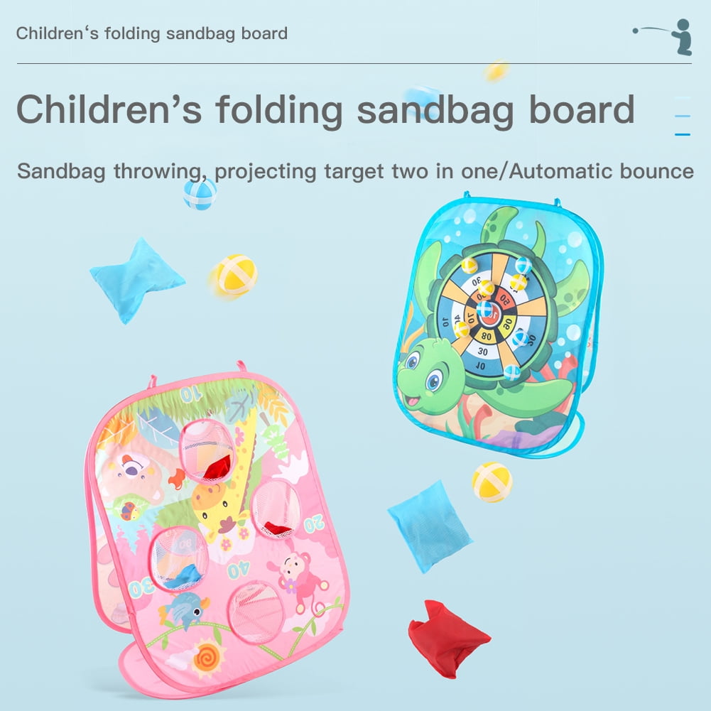 Children's Folding Sandbag Board, Funny Outdoor Toys for Toddlers, Boys Girls Family Party Gifts, Preschool Game Toys for Outside, Indoor, Backyard
