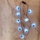 thumbnail image 2 of Juego de 2 collares con iluminación de globo ocular, collar de globo ocular de Halloween morado, collar de globo ocular de Halloween con luz intermitente de 3 modos, cadena de luces de globo ocular Rojo Verde, 2 of 5