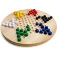 thumbnail image 3 of Chinese Checkers Brybelly, madera totalmente natural con canicas de madera, 3 of 5