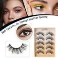 thumbnail image 3 of GHSOHS Reusable Eyelashes Thick Curly Long Lashes Extension Kit Soft Diy C Curling Natural Single Eyelashes Thin False Eyelashes Set Makeup, 3 of 7