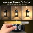 thumbnail image 5 of OPAXIS Adjustable Sensitivity Motion Sensor Outdoor Lights, Black Dusk to Dawn Outdoor Lighting with Tempered Glass, Aluminum Waterproof Anti-Rust Outside Wall Light Fixtures for Porch, 5 of 9