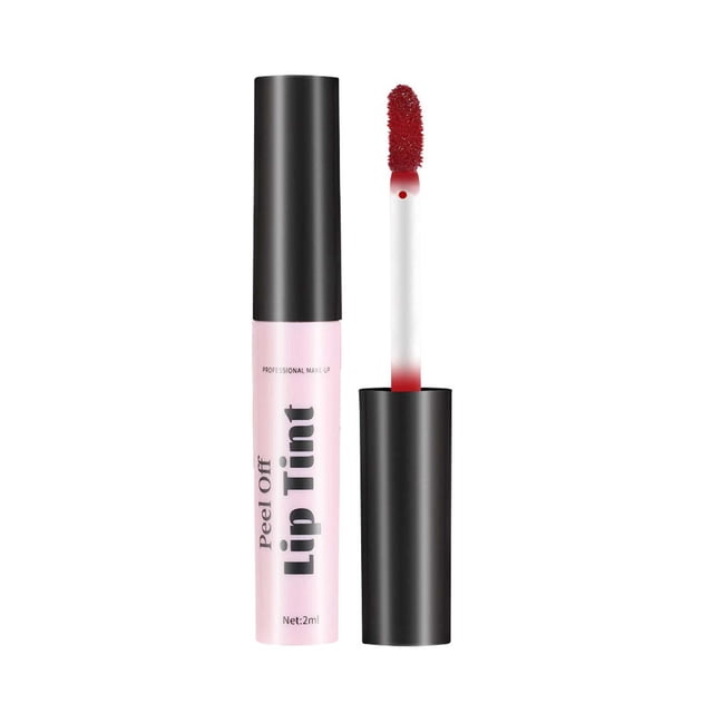 Rouges à Lèvres pour Femmes Teinture à Lèvres Pelable Encre à Lèvres Rouge à Lèvres Liquide Brillant à Lèvres Longue Tenue Teinture à Lèvres Teinture Ne Colle Pas à la Tasse Rouge à Lèvres Pelable Maquillage des Lèvres pour Femmes Filles