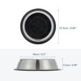 thumbnail image 6 of Unique Bargains Slow Feeder Dog Bowls Stainless Steel Dog Slow Feeder Bowl with Silicone Insert Dog Slow Feeder Bowl Food Bowl for Small Medium Large Dogs Black, 6 of 7