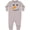 AC-Heather Grey, variant on Snowman Face Baby Fleece Romper