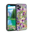 thumbnail image 1 of Compatible with iPhone 11 Pro Max Phone Case, Pansies-545 Case Silicone Protective for Teen Girl Boy Case for iPhone 11 Pro Max, 1 of 1