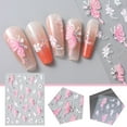 thumbnail image 2 of PFDDRW 3D Butterfly and Flower Nails Sticker Nail Art Floral Nail Decals, 2 of 8