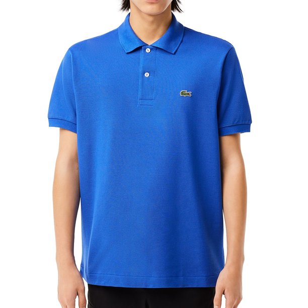 Lacoste Mens Classic Pique Polo Shirt, blue, L