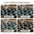 thumbnail image 7 of ODIKA 5'x7' Washable Area Rug Large Rectangular Block Alternating Grid Contemporary Blackrug for Small Living Room, Bedroom, Easy Care, Non-Shedding, Pet Friendly, 7 of 7