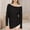 #040-Black, variant on Wowcloth Woman's Fitness Overshirt, Stylish Loose Fit, Quick-Dry Sport for Workout and Casual Wear