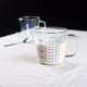 thumbnail image 5 of Taza De Agua De 500 Ml Taza Medidora De Vidrio Resistente Al Calor De Vidrio De Salida De Agua En Forma De V Taza De Escala Transparente Con Cubierta De Vidrio Para Agua Leche Té Café Yuarrent HA013935-00, 5 of 5