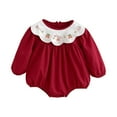 thumbnail image 3 of Ropa para bebé niña bordada, elegante y lavable, mono de otoño Altura de ajuste 80 cm, 3 of 9