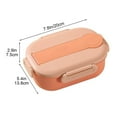 thumbnail image 3 of Savings Oefntac Insulated Lunch Bag Student Two-cent Lunch Box Small Fresh Lunch Box with Tableware Portable Travel Box, 3 of 9