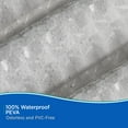 thumbnail image 3 of Kenney Medium Weight Embossed PEVA Shower Curtain Liner, 70" W x 72" H, Smoke, 3 of 6