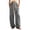 Gray, variant on Zynoxe Wide Leg Sweatpants for Women Fashion Solid Color Womens Sweatpants Elastic Waist Drawstring Lounge Pants Comfort Lightweight Full Length Pants with Side Pockets S