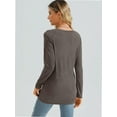 thumbnail image 3 of Womens Long Sleeve T Shirts crew Neck Loose Soft Casual Tops Fall Fashion Comfy Tees, 3 of 6