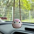thumbnail image 1 of HLONK New Handmade Crochet Cute Three-dimensional Swing Small Animal Car Accessories Women Charm Bag Decoration Pendant Rearview Mirror Charm Decoration Indoor Decor Holiday Gift, 1 of 6