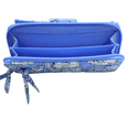 thumbnail image 3 of Vera Bradley Iconic RFID Turnlock Wallet Sweet Garden Blue, 3 of 4