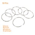 thumbnail image 3 of Unique Bargains Detachable Binder Rings, Silver Tone, 50 Pack, 3 of 5