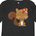 thumbnail image 4 of Inktastic Spring Animals, Cute Squirrel, Colorful Flowers Boys or Girls Long Sleeve Toddler T-Shirt, 4 of 5