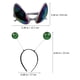 thumbnail image 4 of 2 conjuntos de la diadema de antena alienígena gafas alienígenas accesorios de cosplay de cosplay, 4 of 8