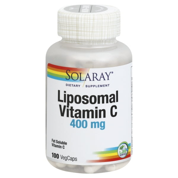 Solaray Liposomal Vitamin C 500 mg Healthy Immune System, Collagen