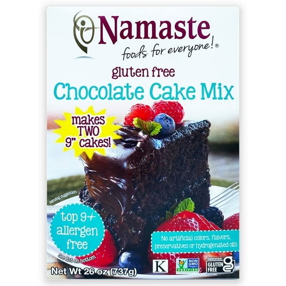 Namaste Foods Chocolate Cake Mix, 26 OZ (Pack of 6)