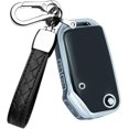 thumbnail image 3 of Key Fob Cover Compatible with Kia Forte Seltos Soul Sportage Sorento Cerato Telluride 2019-2020 3 Button Soft TPU Keychain Case Holder Protector,Black-b Keychian, 3 of 7