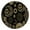 Black Gothic Sun, variant on Black Gothic Skull Bat Pattern Round Fitted Tablecloth with Elastic Edge,Dining Table Cover Waterproof,Outdoor Round Tablecloth for Camping,Dining,Indoor and Outdoor